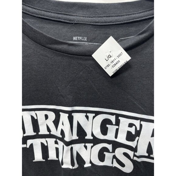 Stranger Things Netflix T-Shirt Black Mens Large Official Tee Brand New - Picture 2 of 5